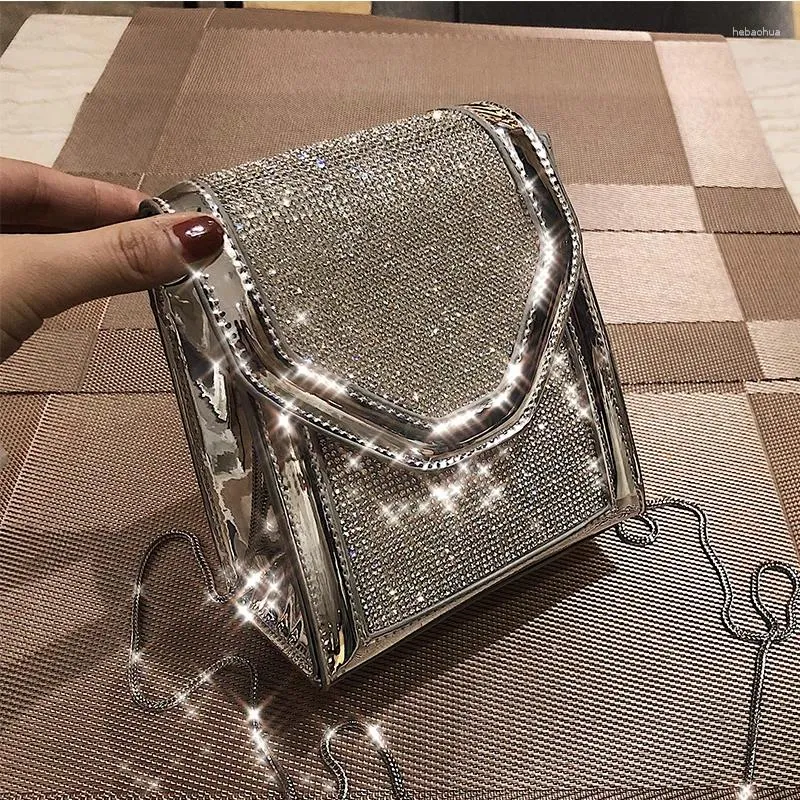 Sac carré diamant 2024 été mode qualité PU cuir téléphone femmes concepteur sac à main chaîne épaule sacs de messager