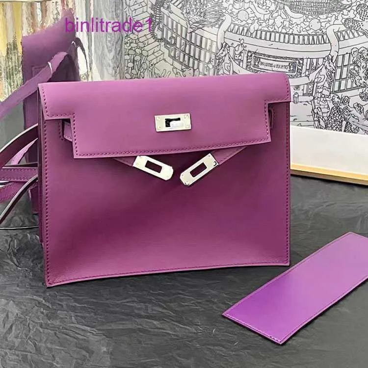 Un sac kelyys danse haut de gamme fantaisie violet Swift tête couche peau de vache petit carré décontracté une épaule sac à dos