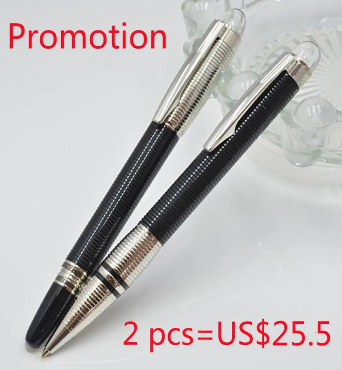 ПРОДУКЦИЯ 2 ПК Crystal Star Top Roller Ballpoint Pen Sell Sell School School Office Classic Write Student Gift Prens5075355