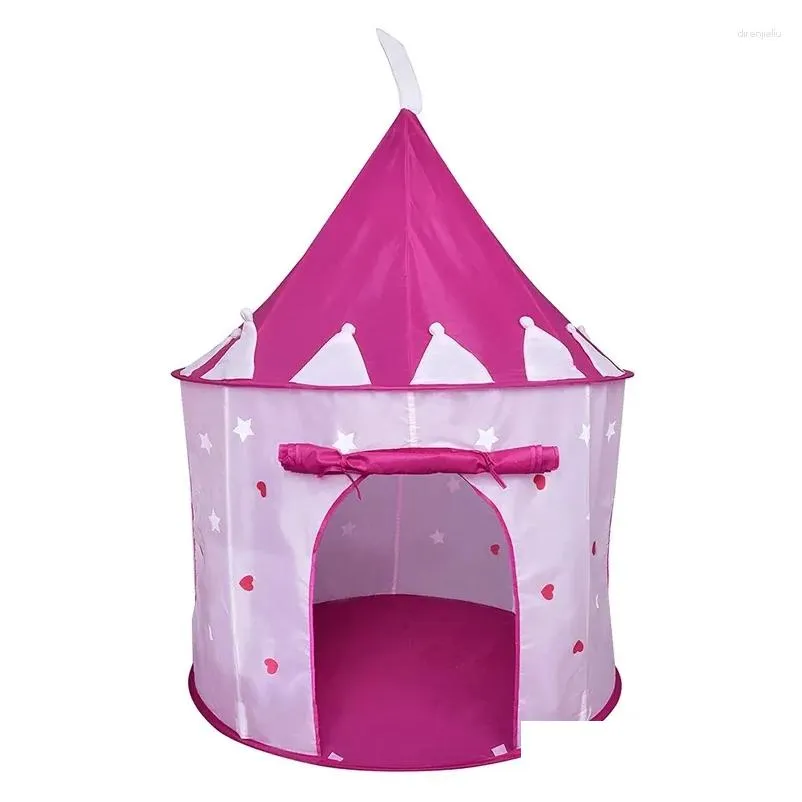 Палатки и навесы, детская игровая палатка для детей, розовая домашняя и уличная Подарки для девочек, Прямая доставка, спорт на открытом воздухе, кемпинг, пеший туризм Otwc5