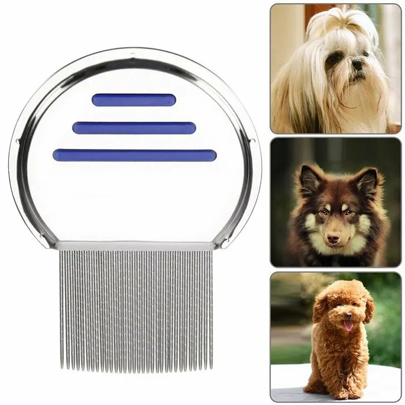 Grooming Terminator Dog Lice Comb, Professional Stainless Steel Louse ...