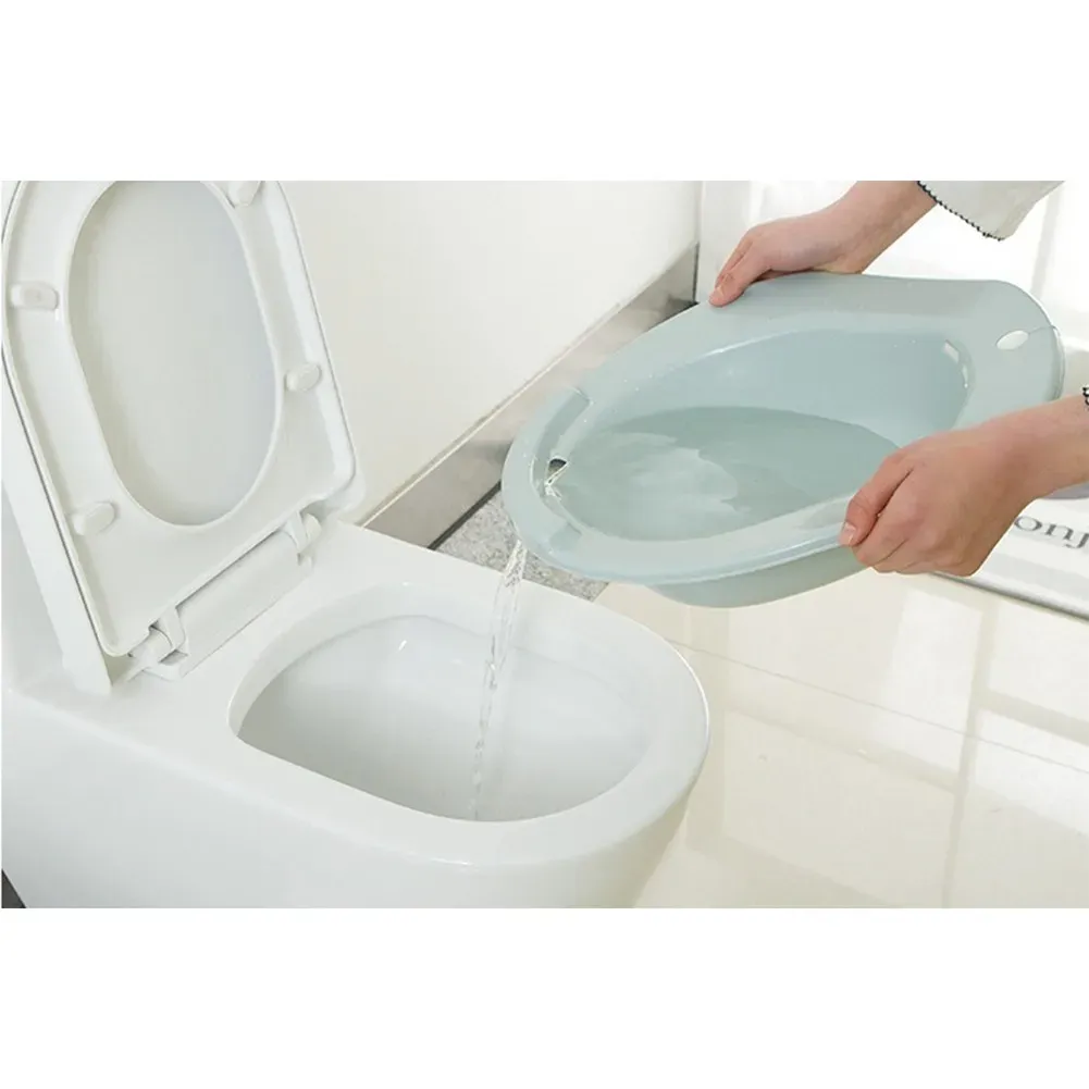 Vasche da bagno durevoli per il trattamento degli anziani SquatFree per WC Vasca da bagno per anca Lavabo da bagno Sitz Adatto per donne incinte Evitare accovacciamenti