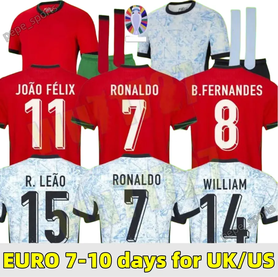 3xl 4xl 2024 Euro Cup Soccer Jerseys Ronaldo Joao Felix Portugais Jerseys Ruben Neves Diogo Portugieser Portugals Football Shirt Team Kid Kit Kit Kit Kit Kit Kit Kit