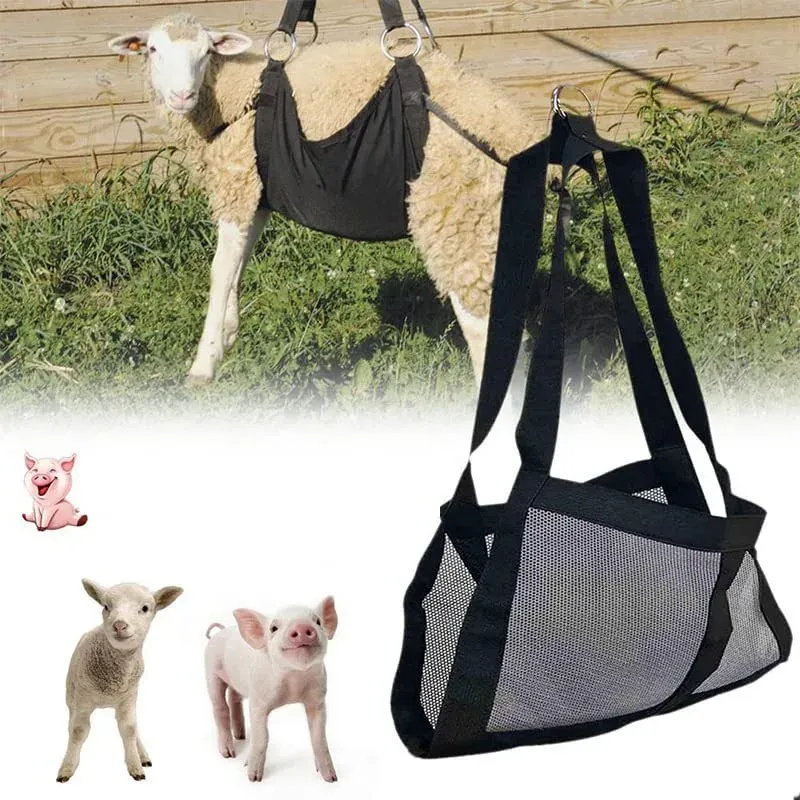 Écharpe de balance de poids suspendue pliable avec sangles réglables pour peser les veaux agneaux chèvres bétail animal de compagnie lapin équipement de mouton