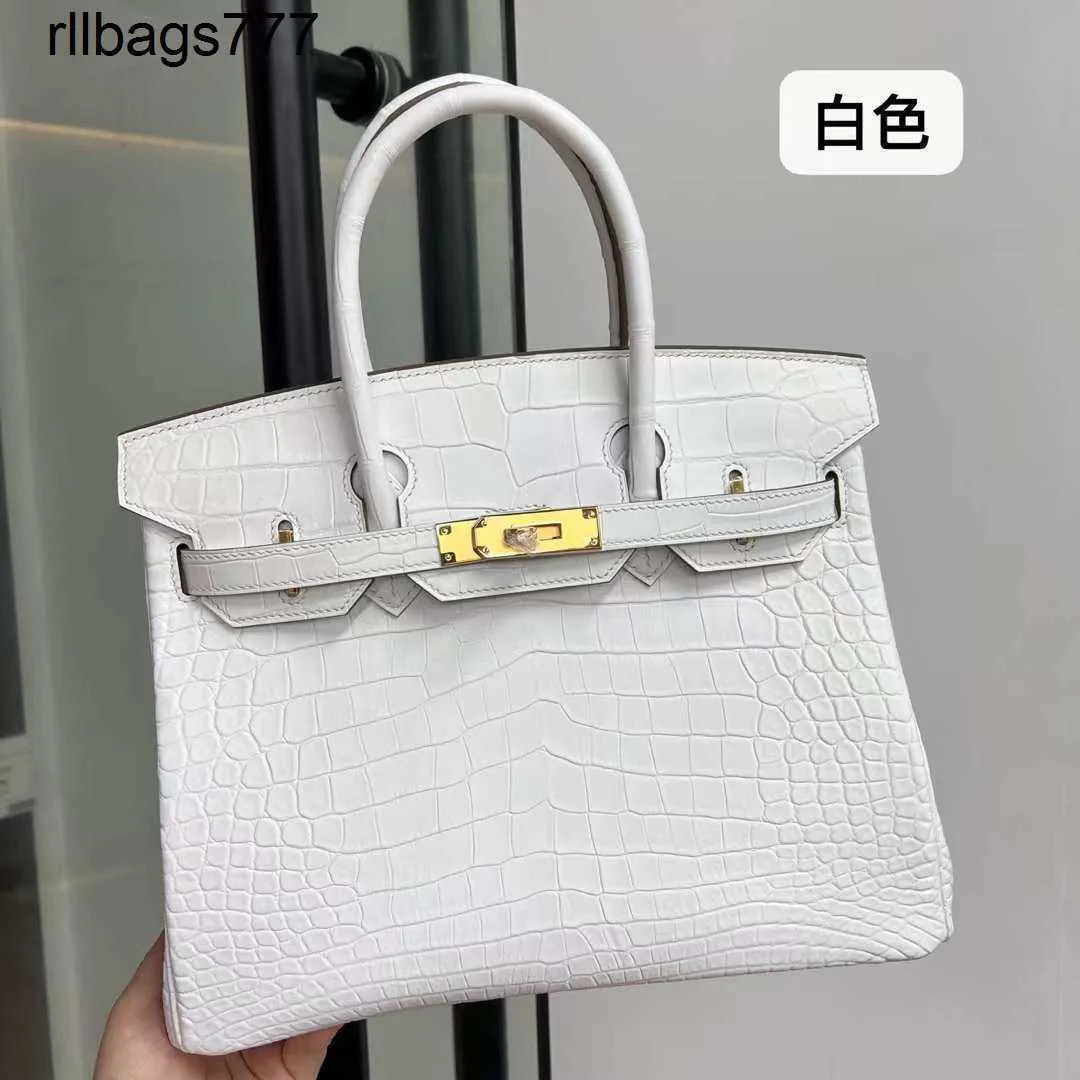 Bk – sac à main en cuir véritable pour femmes, sac à main de famille Crocodile, luxe mat, mode vraies femmes, 2024