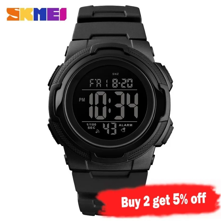 SKMEI Outdoor Sport Watch Top Luxury Brand Fashion Multifunzione 5Bar Orologio impermeabile Uomo Orologi digitali reloj hombre 1423323v