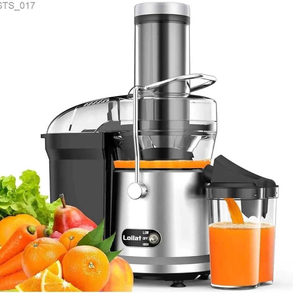 Juicers Juice extractor 1200W with a 3 feed tank used for all fruits and vegetables dual speed centrifugal juice extractorL2403