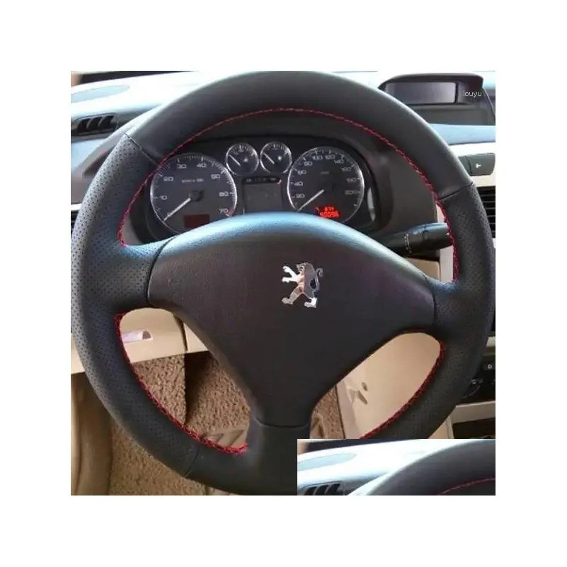 Coprivolante Ers Per 307 2001-2008 Sw 2005-2008 Personalizza Fai Da Te In Pelle Antiscivolo Cucita A Mano Er Drop Consegna Automobili Mot Otcwh