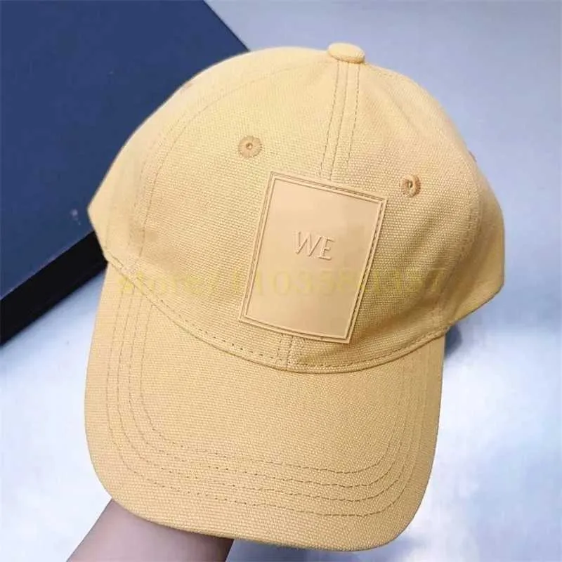 Szerokie brzegowe czapki wiadra czapki żółte baseballowe kapelusz moda retro kapelusz damski letni sport sportowy kapelusz słoneczny nasz liter klasyczny kapelusz 459841 J240325