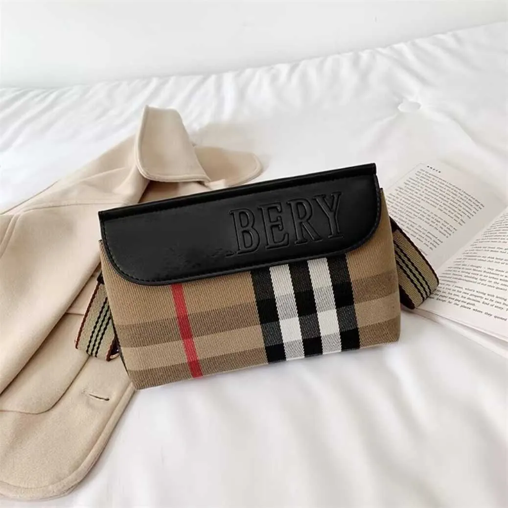 38% OFF Designer bag 2024 Handbags Internet famous Western style One Shoulder Crossbody Checkered Canvas Female Student Korean Versatile Small Square