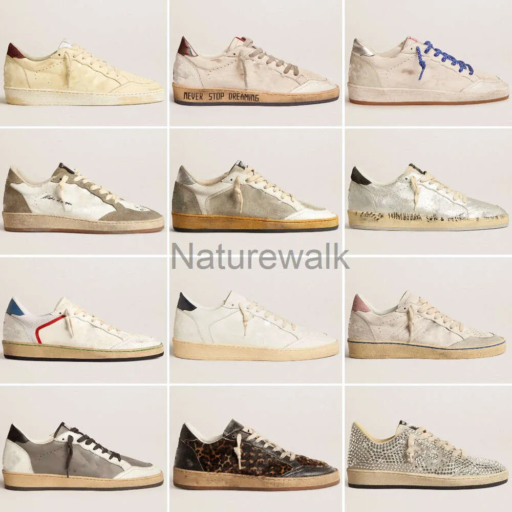 10A Luxe Designer Chaussures Golden Ball Star Baskets Italie Classique Blanc Do-old Dirty Star Baskets Qualité Casual Femmes Homme Chaussures