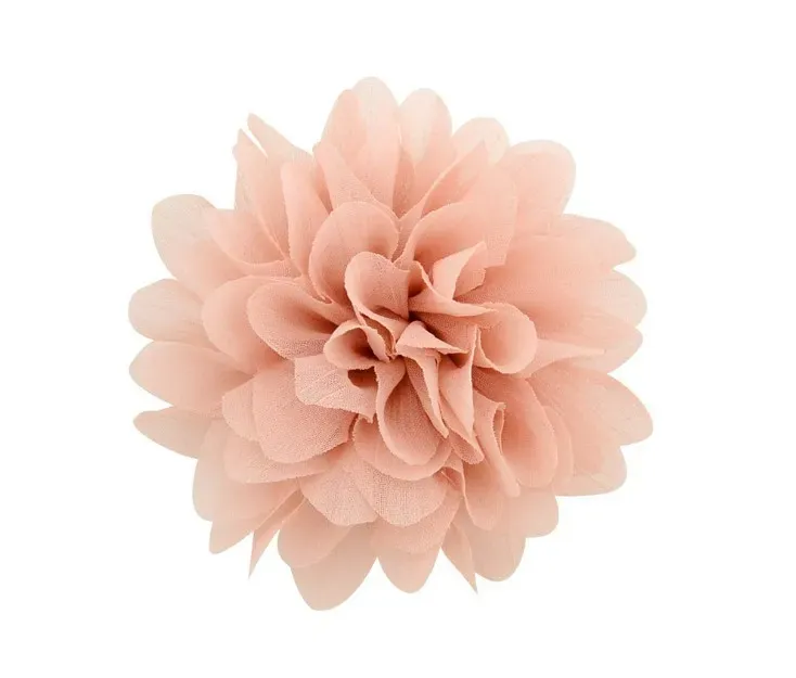 Baby Hair Clips 3.5 Inch Girl Chiffon Flowers Hairpins Hair Accessories Boutique Ribbon Flower with Clip Children Fashion Barrettes