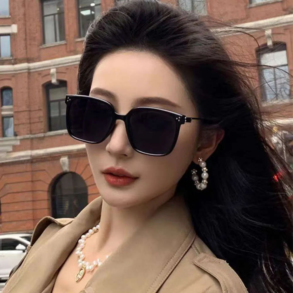 Gmt2 on the Go Gm Cosmetic Pouch Korean Version of Sunglasses for Women in Summer 2024 New Square Large Frame Sunglasses Sun Protection Glasses for Men Driving