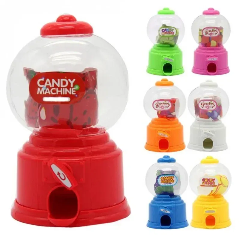 Boxes Cute Plastic Money Box Saving for Kids Sweet Mini Candy Machine Children Gift Coin Piggy Bank Toys Dispenser Gumball Living Room