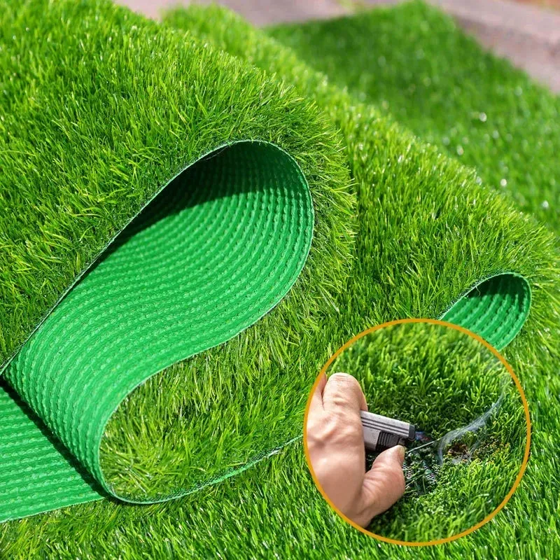 Lawn Outdoor Artificial Turf Grass Carpet Garden Mesh Encrypted Green Rug Indoor Terrace Exterior High Quality Fake Grass Lawn