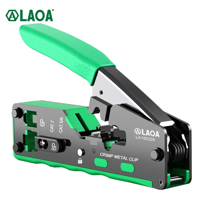 Boormachine Laoa Terminal Crimping Pliers Network Tools Mini Electrical Pliers 6p 8p Cat5/6/7 Wire Cutter Stripper High Precision Clamp Sets