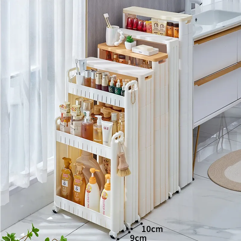 Support de rangement à espace Ultra étroit de 910cm, pour la maison, réfrigérateur, armoire latérale de cuisine, porte automatique, supports d'organisation arrière, support mobile