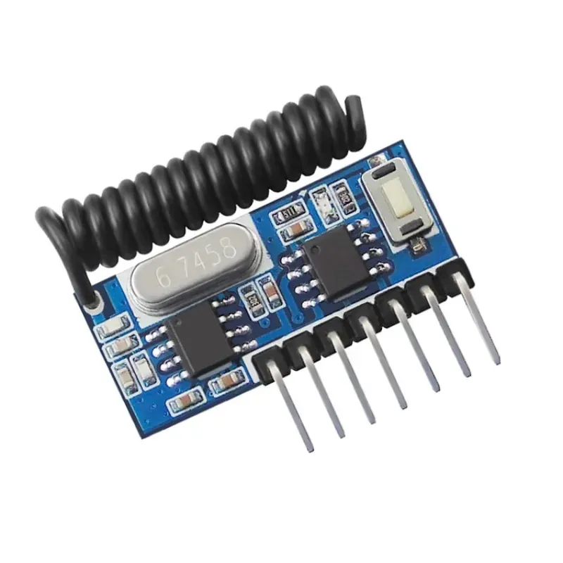 433-MHz-RF-Fernbedienungssender und 433-MHz-RF-Relaisempfänger-Schaltmodul DC3,3V-5V Jog Selbstsperrender Interlock-Controller