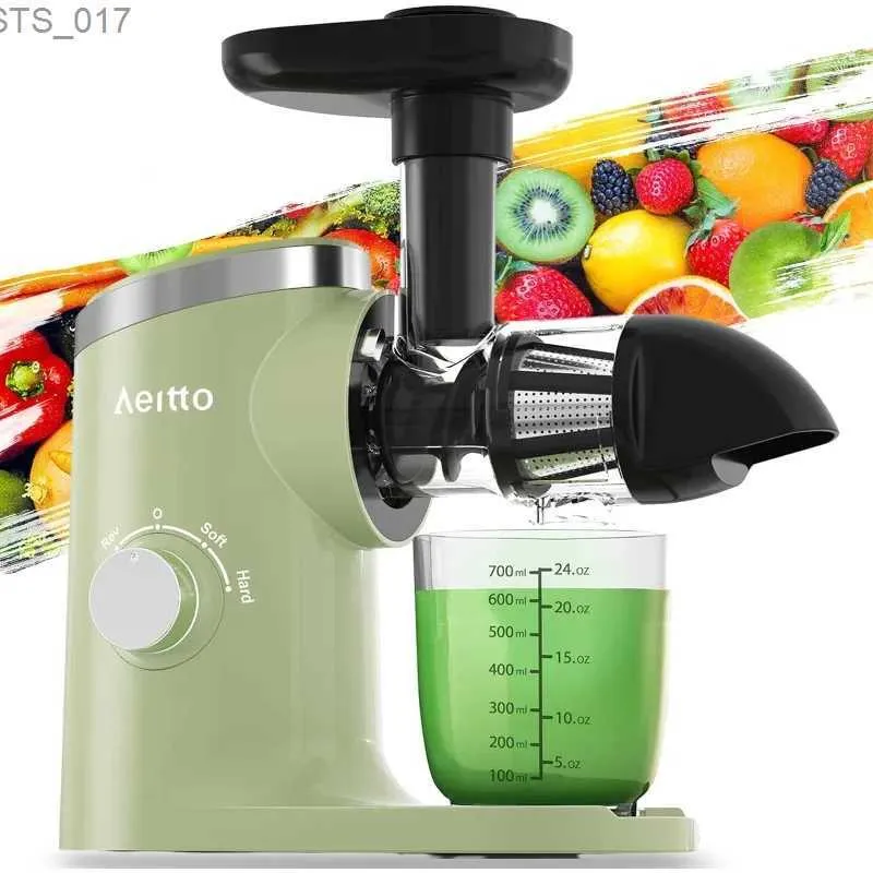Juicers Cold press juicer Aeitto Celery juicer Mastic juicer 2-speed juicer easy to clean with a brushL2403