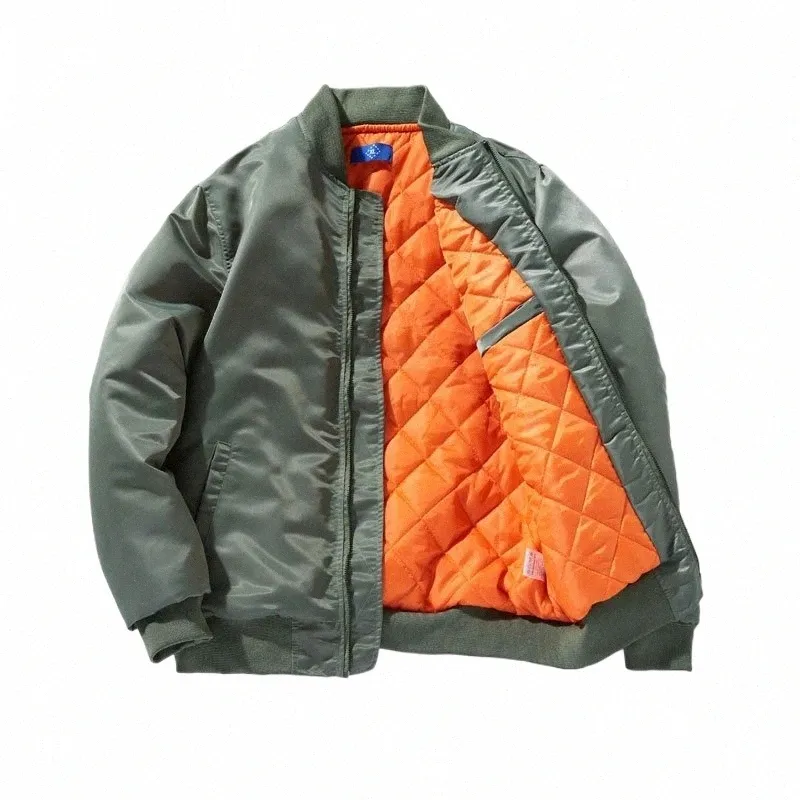 bomber Jacket Men Women Sr Autumn Solid Pilot Jacket Military Flight Baseball Coat Male Fi Army Green Windbreaker A1bQ#