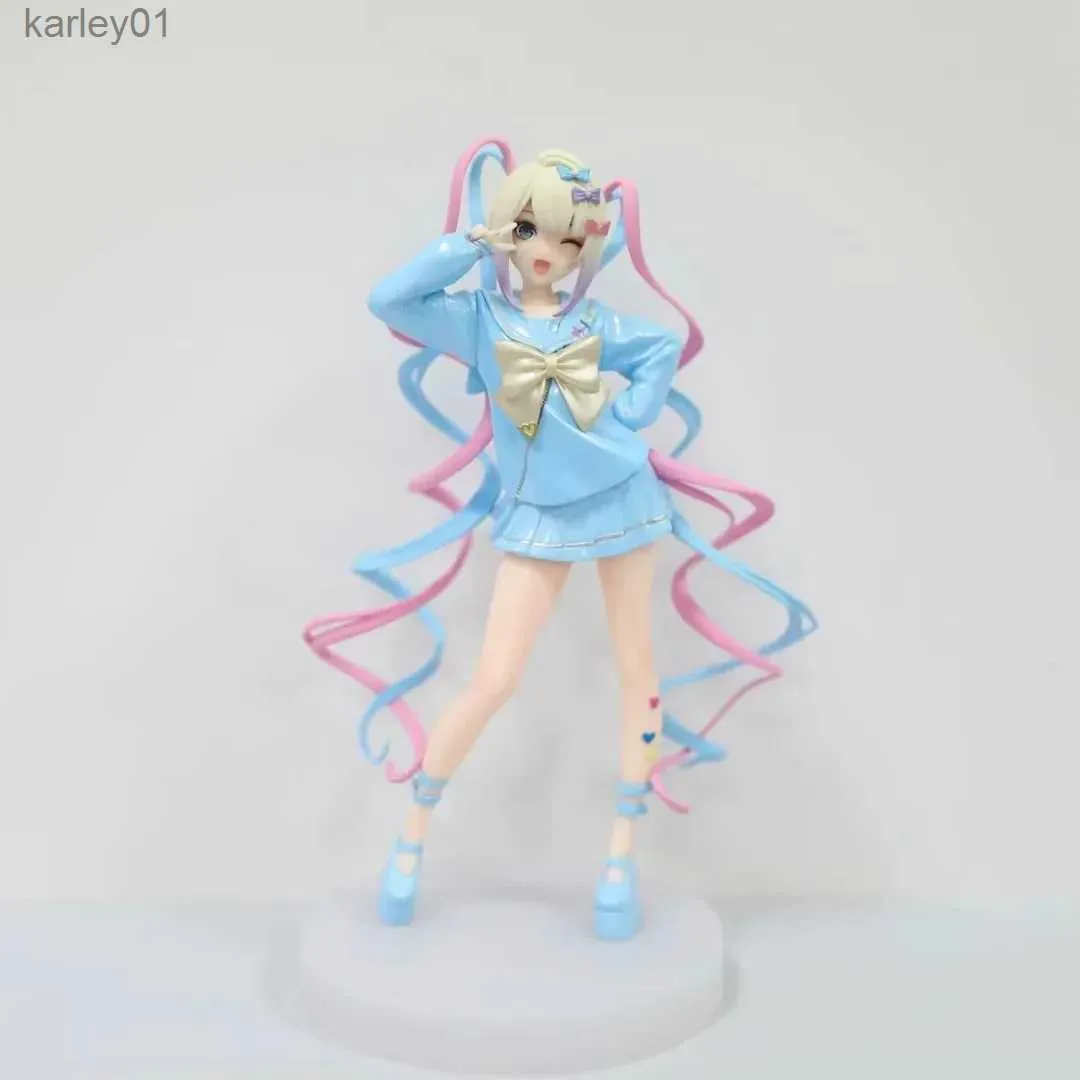 Anime Manga New Needy Girl Overdose Anime Figur Pop Up Parade KAngel Actionfiguren Virtual Uploader PVC Sammlung Modell Ornamente Spielzeug yq240325