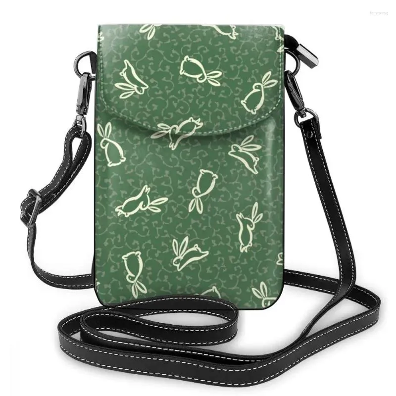 Schoudertassen Kleine Dames Crossbody met print Multifunctioneel tasje voor mobiele telefoon Modieus verwijderbaar portemonneetje PU-leer