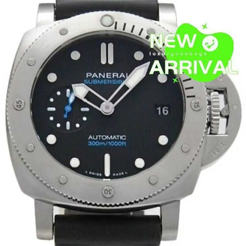 Paneraiss deisgn Movement Watches Luminous Machine Watch 기계식 잠수 할 수있는 PAM00973 SS 300m 42mm Orologio Automatico Da Uomo