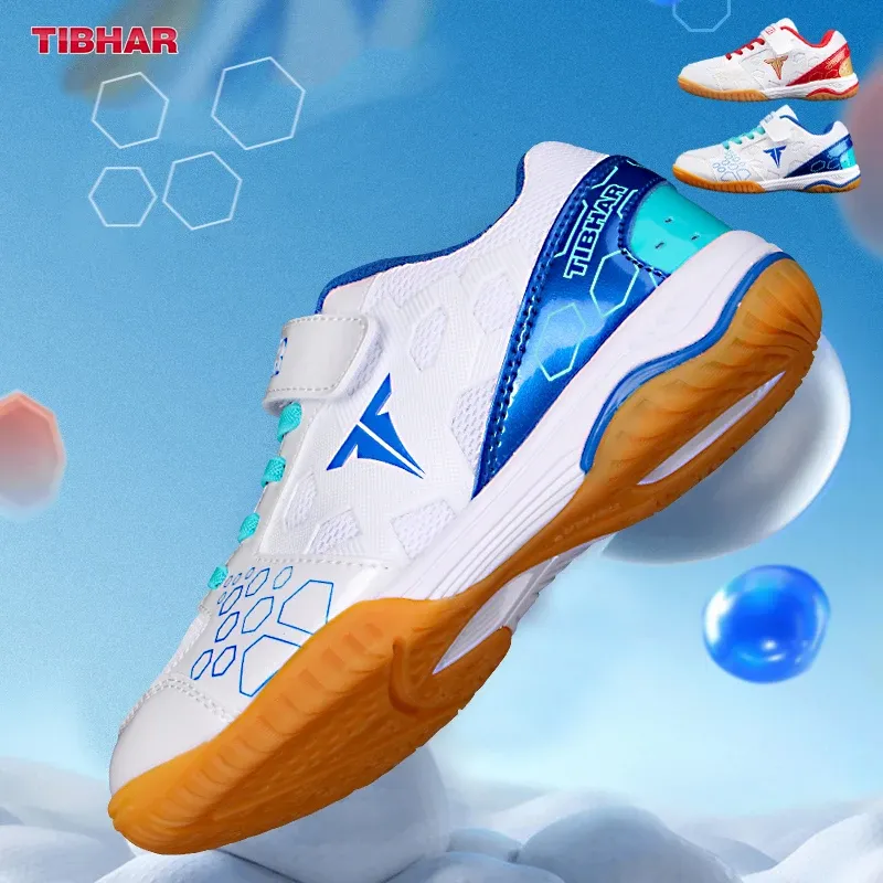 Schuhe Tibhar Kinder Tischtennis Schuhe Spezielle atmungsaktive Antislip -Training für Herumn Professional Boy Girls Ping Pong Sport