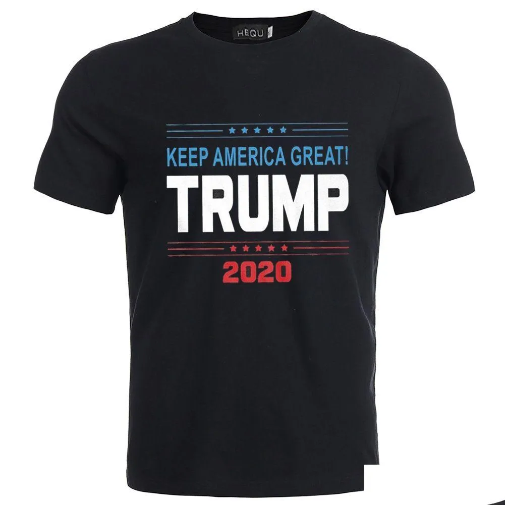 Motorcykelkläder Donald Trump T-shirt Håll Amerika Great Homme o-hals Kort ärmskjortor Pro t-shirt Bomull Tryckt Drop Delivery A Otbwj