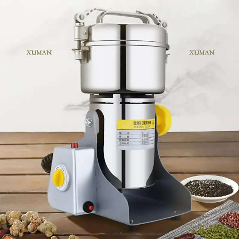 Tools 800G Powder Machine Electric Coffee Grinder Herb Mixer Grinder Spice Food Grain Kitchen Crusher