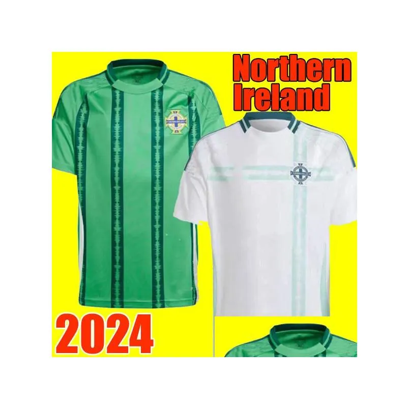 قمصان كرة القدم 2024 Northern Ireland Jersey Men Set Kids Kit Mode 2025 Divas Charles E 24 25 Football Shirt Ballard Brown Home Dr Otrru