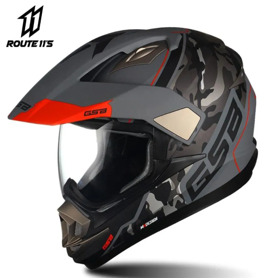 Casques de moto GSB Casque Motocross ATV Full Face Moto Cross Downhill Offroad Hommes Casco ECE Approuvé9162934