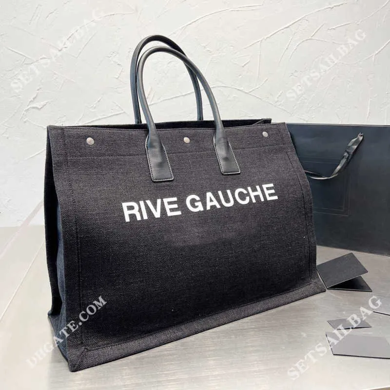 Totes Gauche Rive Gauche Designer Sac Fourre-Tout Luxurys Les Grands Sacs À Main Designer Femme Sac À Main Femmes Haute Qualité Fourre-Tout Livre Beach Borse Shopper - Boutique -setsailbag Dhgate