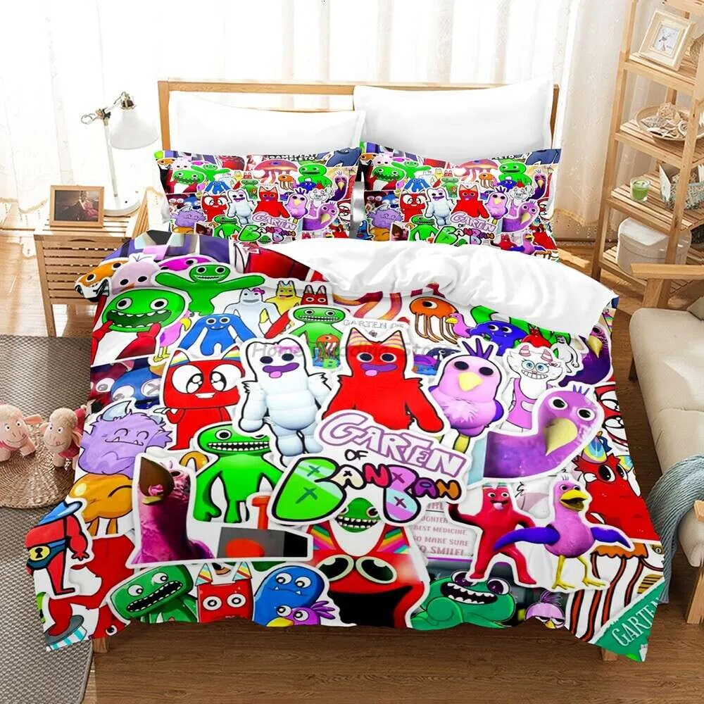 New Cartoon Garten of Ban Bedding Kids Boys Girls Game Bed Linen Queen King Full Single Size 3D Duvet Cover Sets