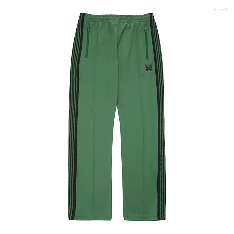 Pantaloni da uomo Pantaloni con aghi traspiranti per esterni di alta qualità Uomo Donna Ricamo a farfalla a colori 1:1 Buon casual