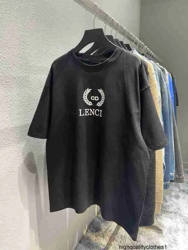 Designer Versione alta anni 21 spighe di grano sul petto stampa lettera BB T-shirt unisex manica corta SMXY