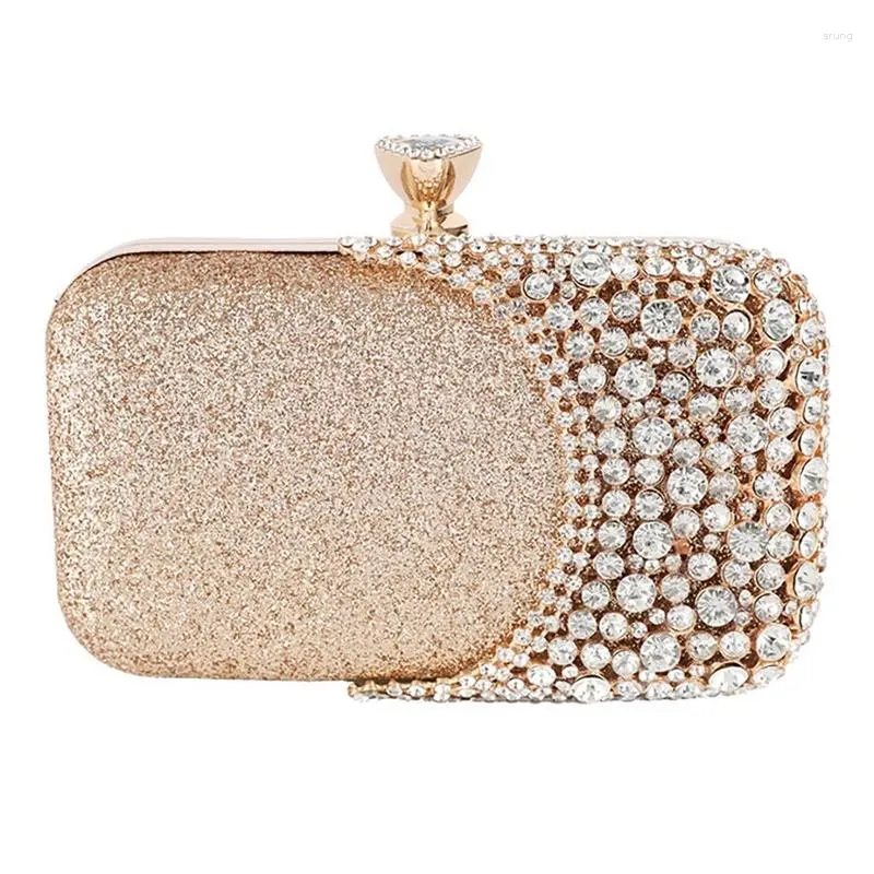 Totes -Women Diamond Evening Clutch Bags Women Purse Banquet Wallets Wedding Dinner