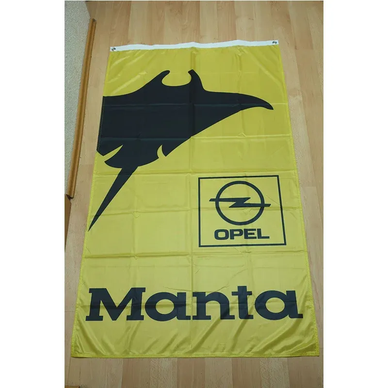 Accessori Bandiera Opel Manta Banner Giallo 2ft*3ft (60*90cm) 3ft*5ft (90*150cm) Dimensioni Decorazioni natalizie per la casa Bandiera Banner Regali