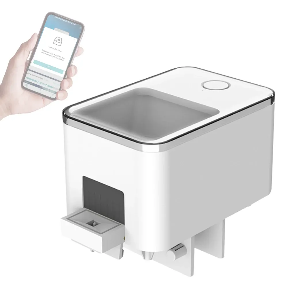 Image showcasing Smart WiFi Remote Aquarium Feeder With Smart Timing And 100ML Capacity ...