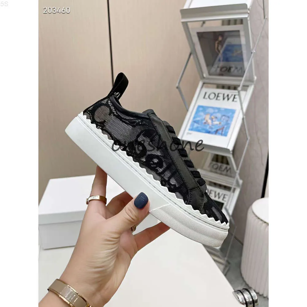 5s dames designer laurens chaussures en cuir luxury rose romantique femme dentelle de chaussures décontractées entraîneurs de sport confortables