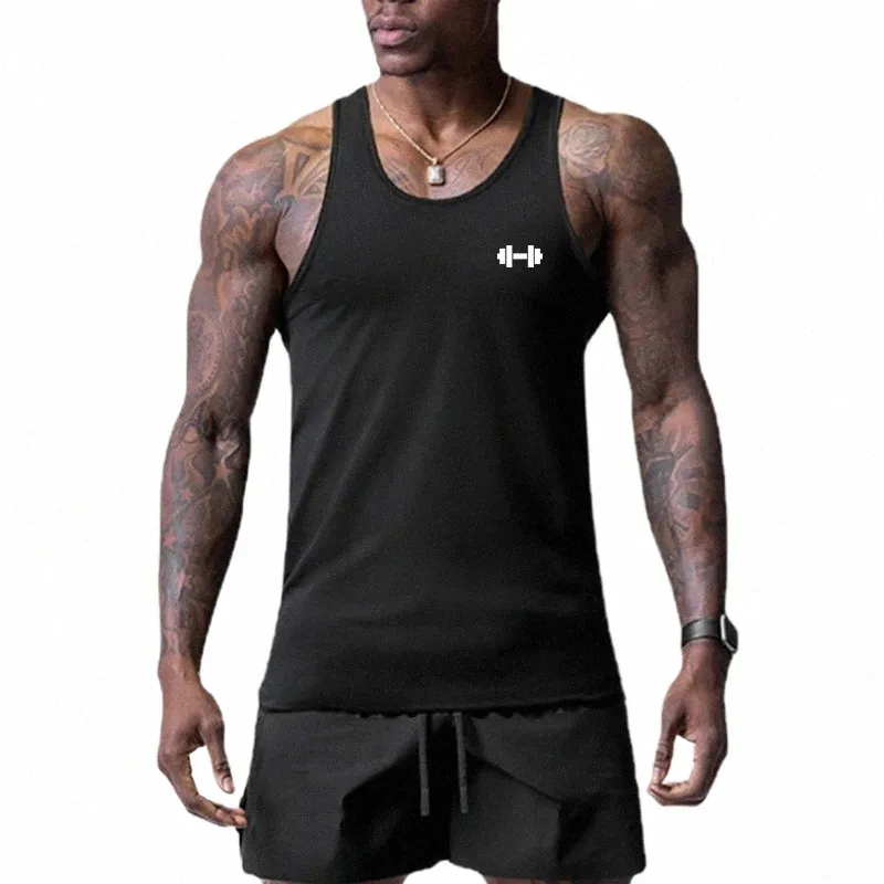 Mesh Gym Kleidung Sommer Quick Dry Fitn Tank Top Männer Muscle Sleevel Hemd Slim Fit Basis Schicht Sport Unterhemd A9Al #