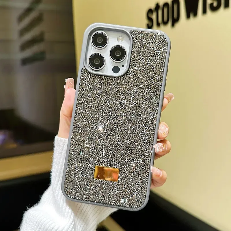 Luxe Ontwerpers Telefoonhoesjes Bling Glitter Telefoonhoesje voor Iphone 13 12 Pro Max 14 15 Mode Telefoonhoesjes Strass Diamant Klassieke Beschermhoes BLG243253