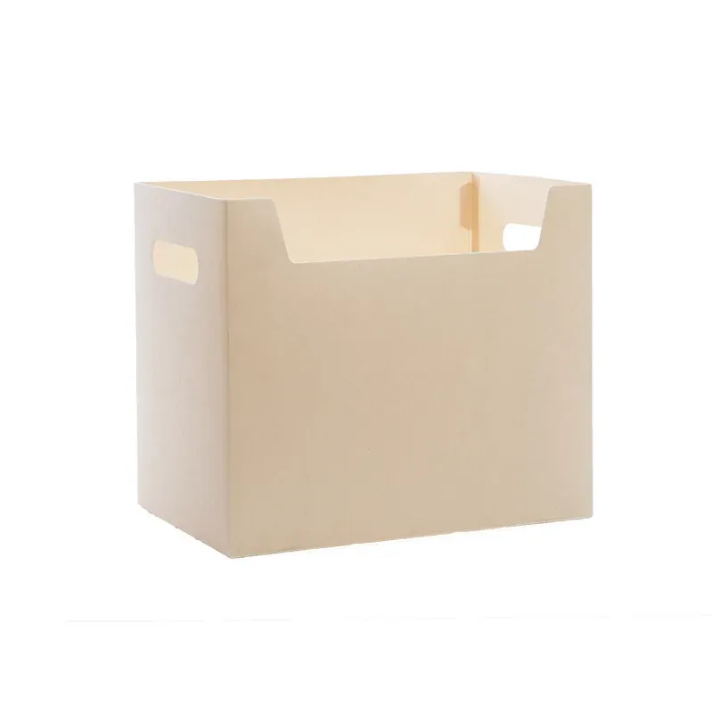 Boîte de rangement de documents de bureau, boîte de rangement de fichiers en plastique pliable, organisateur de bureau multifonctionnel pour livres et articles divers, support de rangement de papeterie