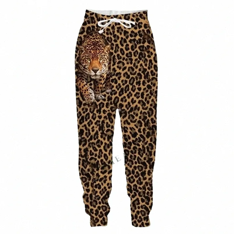 Леопардовые мужские винтажные брюки Корейская уличная одежда Lg Мужские спортивные штаны Повседневная Y2k Jogger Sport Хип-хоп Fitn Брюки Мужская одежда 85D1 #