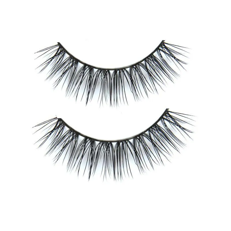 Falska ögonfransar grossist-naturliga minkhår 1 par Crisscross Eyelash Högkvalitativ Fake Eye Lashes Band Makeup Drop Delivery Health Be Dhmkk