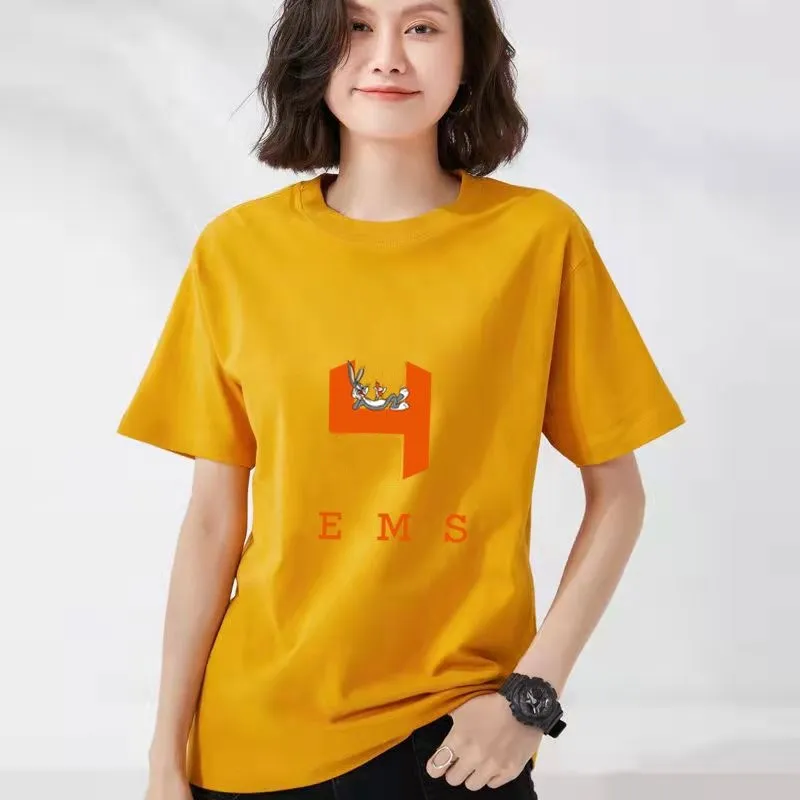 2024 Top designer francesi ed europei stampati Top T-shirt casual manica corta di lusso Hip Hop Street Abbigliamento T-shirt S-2XL