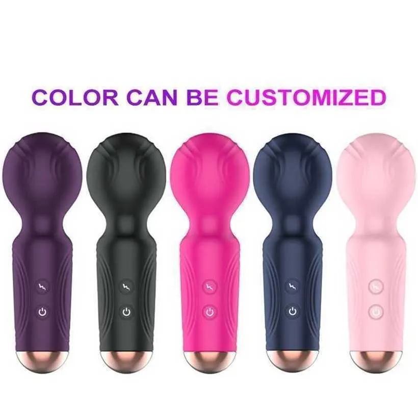 Dispositivo de masturbação de novas mulheres chiques Mini Forte Strong Shock Vibrator Massage Stick Sex Toy Products Fun Products 231129