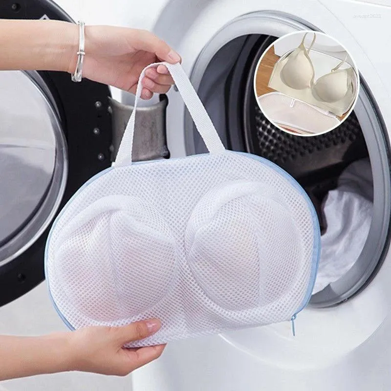 Worki pralni Bra Bor Bieł Pakiet myjki Brassiere Clean Torebka Przeciwstawianie się odkształcenia Kieszonka Specjalna do pralki zapinana na zamek