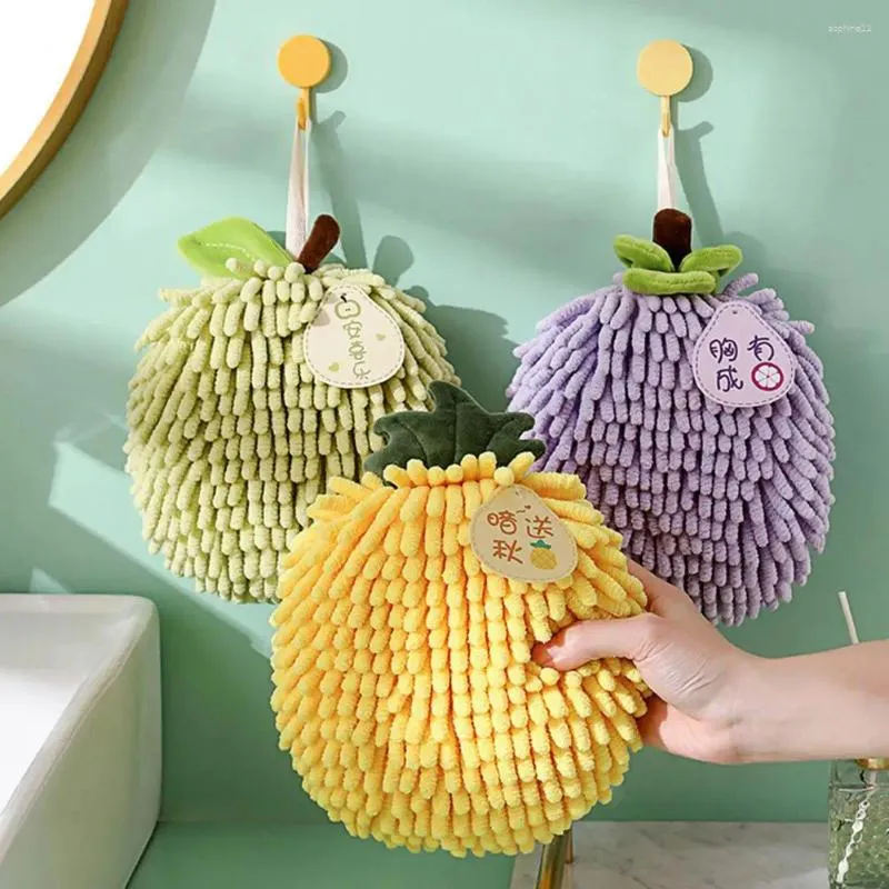 Handduk Persimmon hand hängande mjuk chenille med söt fruktdesign Superbabgent för älskade
