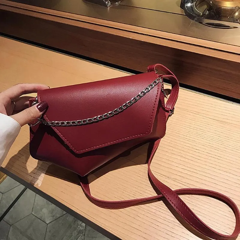 Torby na ramię Vintage Kobiety Crossbody Solidny kolor Pu skóra Kreatywne pakiety na piersi Messenger Panie Ladies Casual Torka #30